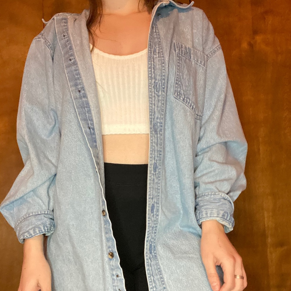 Denim Button Up Top